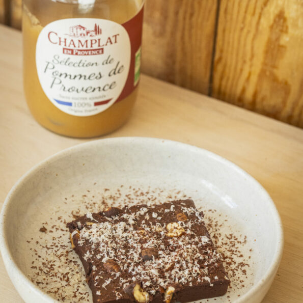 Fondant au chocolat à la compote de pommes